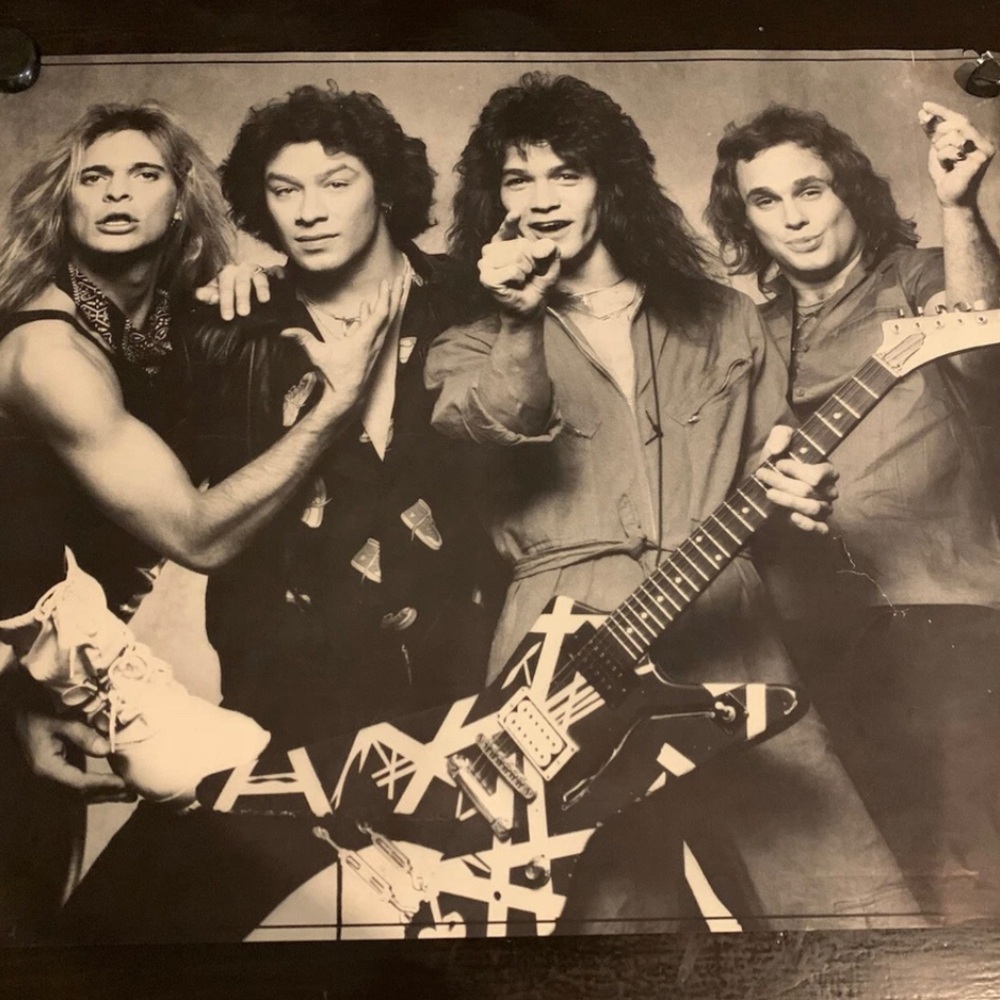Rare Vintage 1980 Van Halen Women and Children First Poster